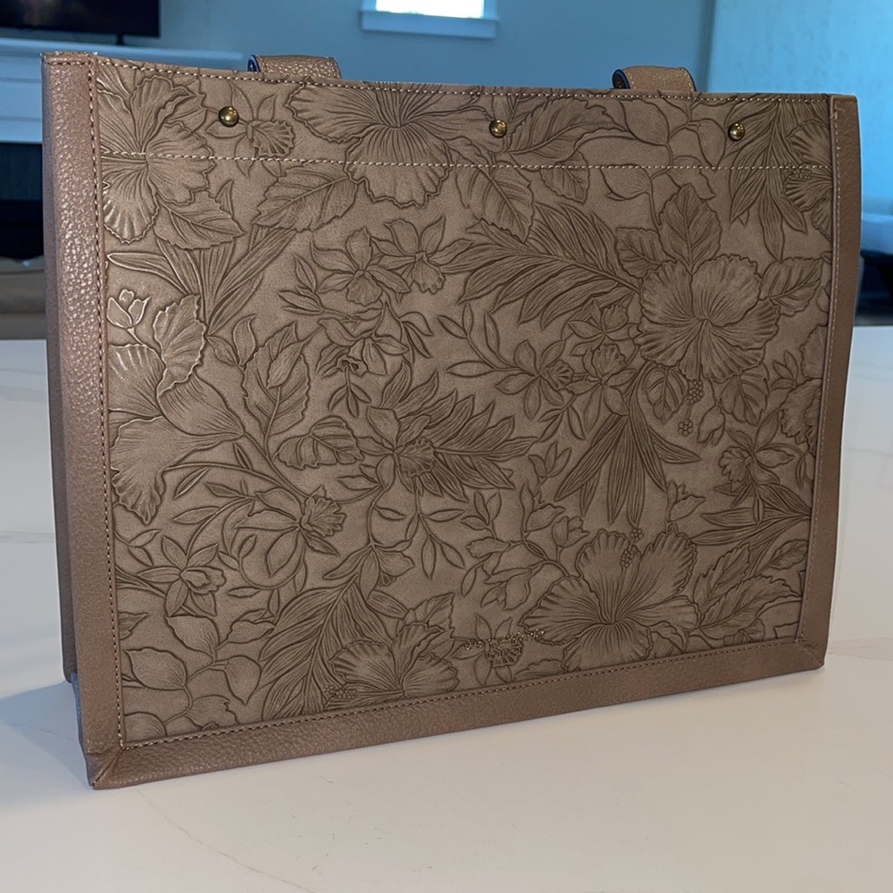 XL DARCY MARKS LONDON TAN LARGE TOTE - Picture 8 of 13